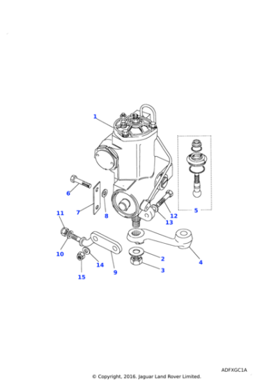 8510291 - Land Rover Box assembly-steering