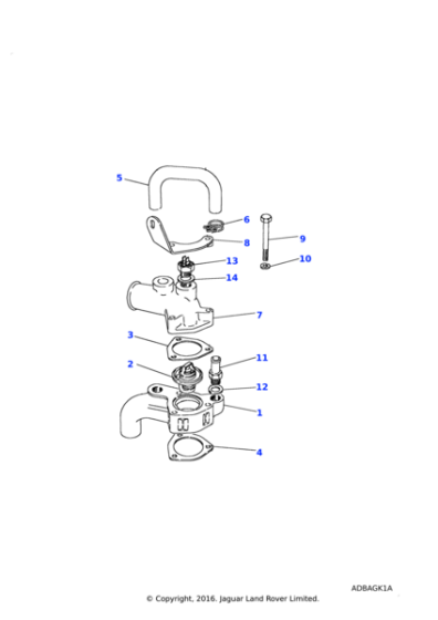 602687 - Land Rover Thermostat-engine