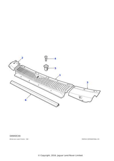 AWR2874 - Land Rover Moulding-plenum air intake extension