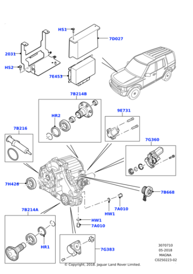 XYP500230 - Land Rover Screw