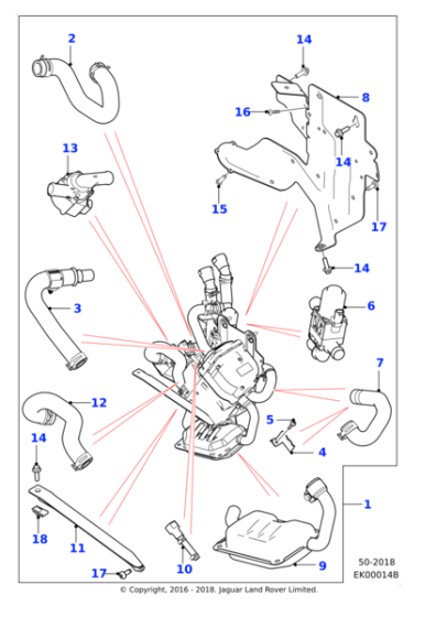 T4N7516 - Jaguar Heater water valve