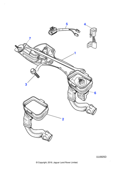 XR88135 - Jaguar Wiper motor and mechanism