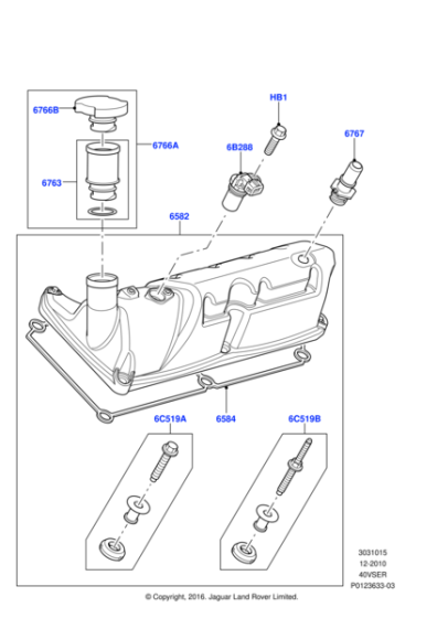 4646434 - Land Rover Pipe - Oil Inlet