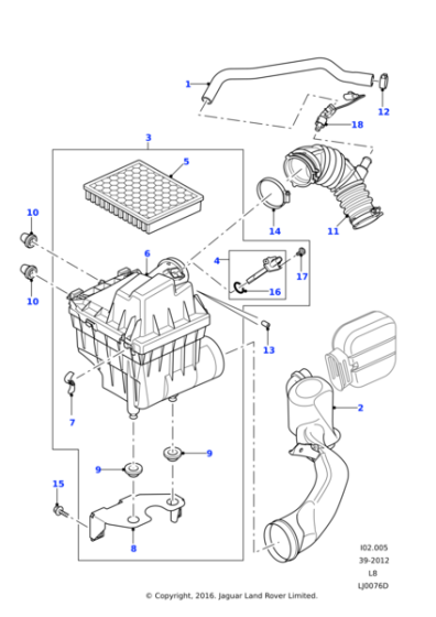 PHE500060 - Land Rover Element - Air Cleaner