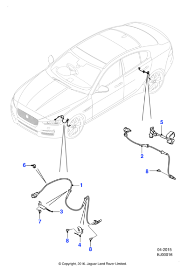 T2H4069 - Jaguar Wheel speed sensor