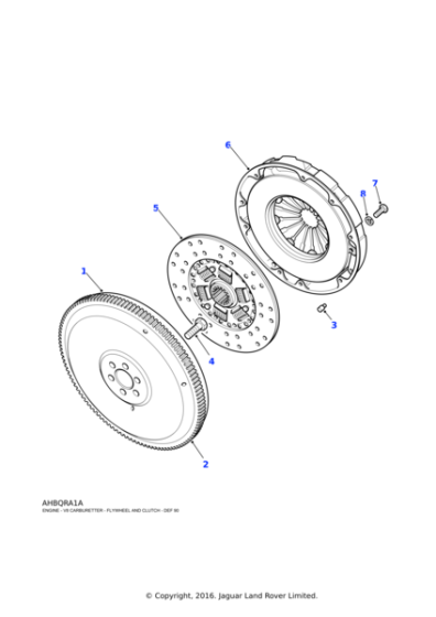 576476 - Land Rover Cover-clutch assembly