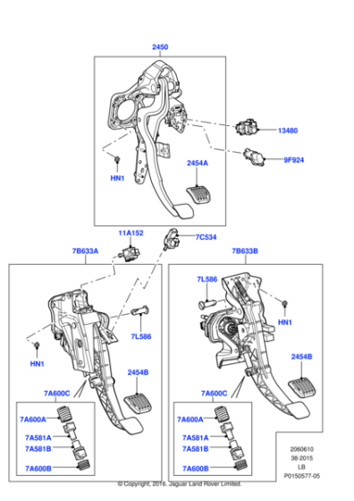 LR008476 - Land Rover Pedal And Bracket
