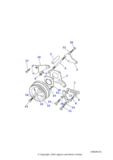 NH606041L - Land Rover Nut - Hex.