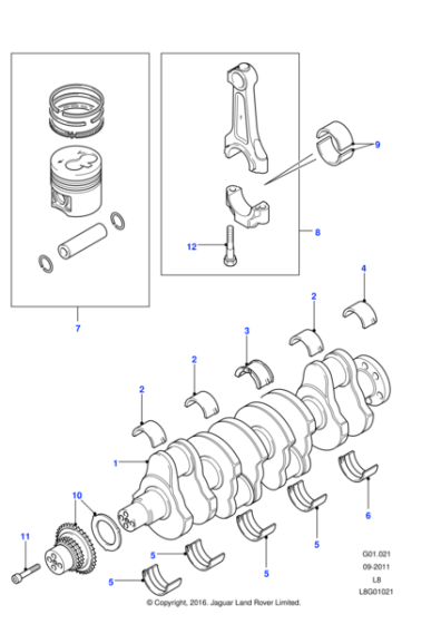 LR138367 - Land Rover Rod - Connecting
