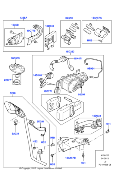 LR009736 - Land Rover Remote Control System
