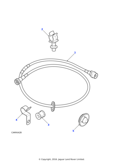 278010 - Land Rover Clip-speedometer cable
