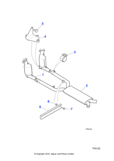 NNG6808AA - Jaguar Downpipe heatshield