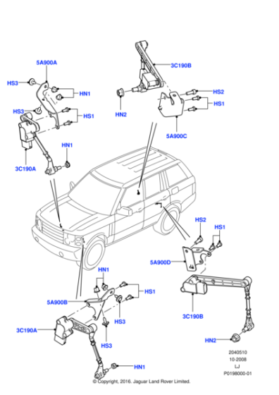 LR023652 - Land Rover Sensor