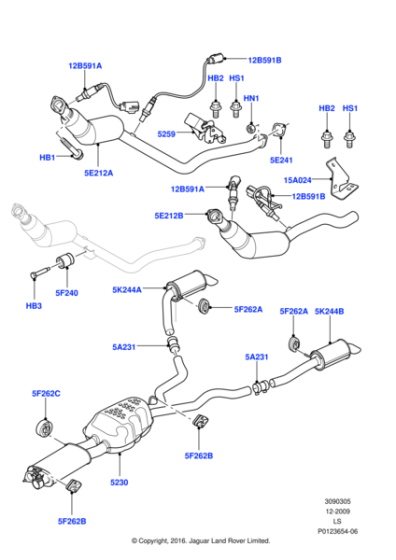 WCM100460L - Land Rover Gasket exhaust system