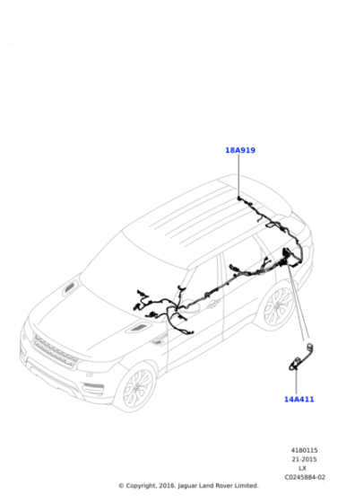 LR135246 - Land Rover Wiring