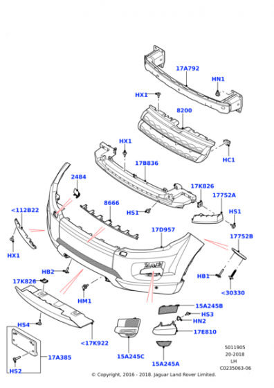 LR076023 - Land Rover Grille - Radiator | Jaguar Land Rover Classic Parts