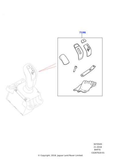 LR117072 - Land Rover KIT - GEAR SHIFT MODULE