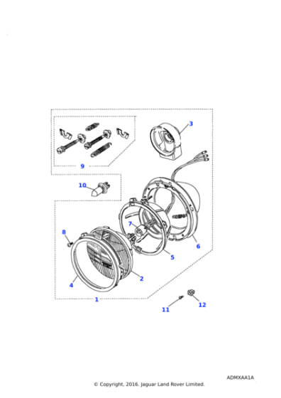 AB606022L - Land Rover Screw-self tapping