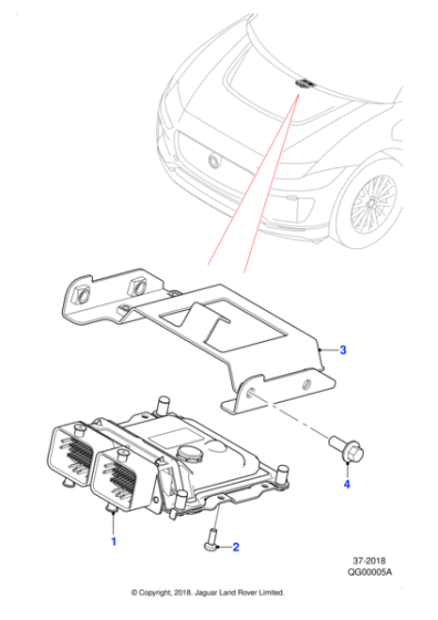 T4K7717 - Jaguar Module mounting bracket