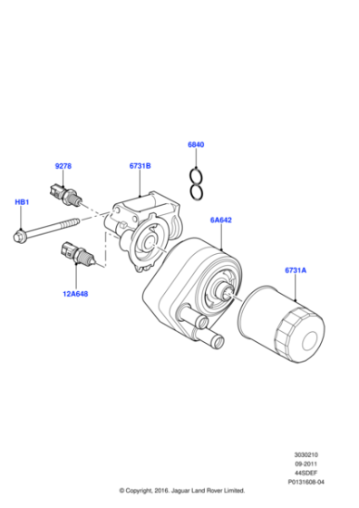 LR018397 - Land Rover Sensor - Engine Coolant Temperature