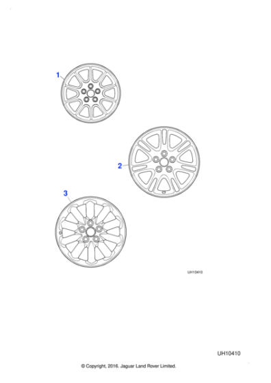 xr817325 - Jaguar Alloy road wheel