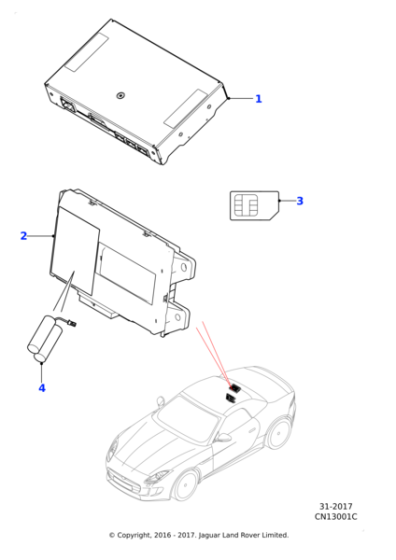 T4N13109 - Jaguar Control module