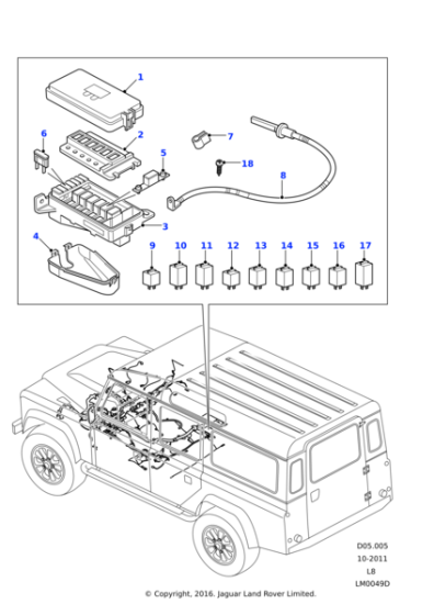 YYP500200 - Land Rover Screw