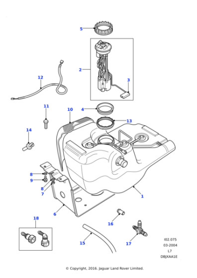 YMT100060 - Land Rover Harness-fuel tank