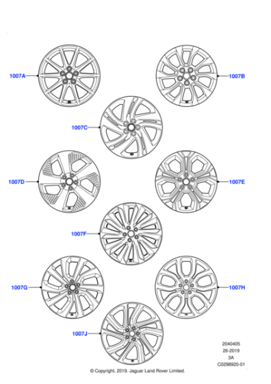 LR139879 - Land Rover Wheel