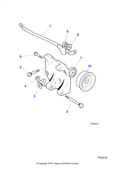 C2C22757 - Jaguar Alternator mounting bracket