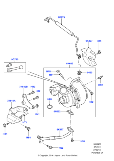 1357581 - Land Rover Turbocharger