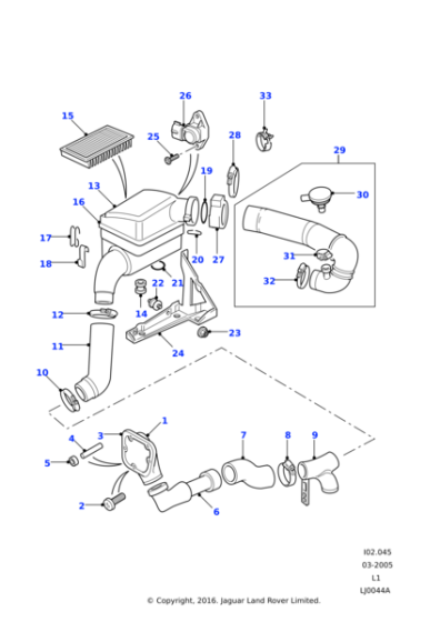 WYC100540 - Land Rover Clip-Retaining