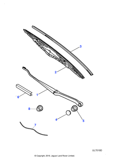 XR87200 - Jaguar Wiper blade