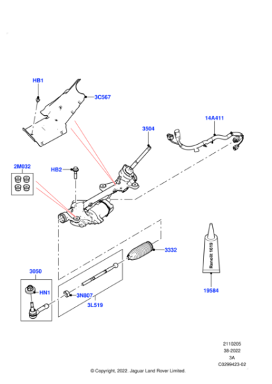 LR135927 - Land Rover Joint - Ball
