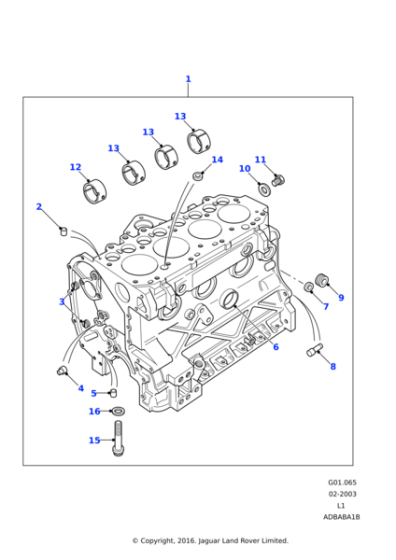 247127 - Land Rover Plug-cylinder block oil way