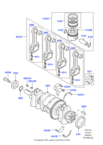 LR052515 - Land Rover Seal