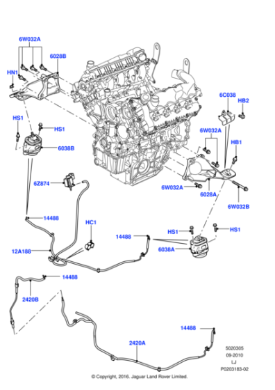 LR022522 - Land Rover Bracket - Engine Support