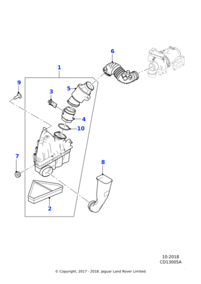 T2R26101 - Jaguar Air flow sensor