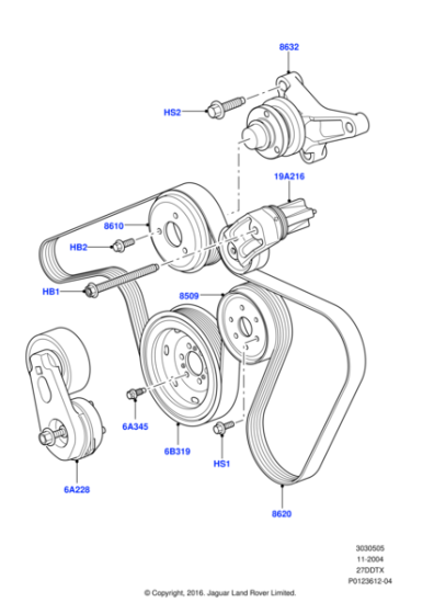 1342047 - Land Rover Pulley - Tension