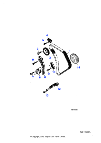 JD61077 - Jaguar Timing chain