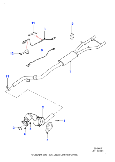 C2D24923 - Jaguar Heated oxygen sensor