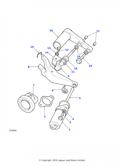 Land Rover Clutch Slave Cylinder Part# FTC5071R