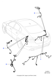 C2Z23892 - Jaguar Trunk lid harness | Jaguar Land Rover Classic Parts
