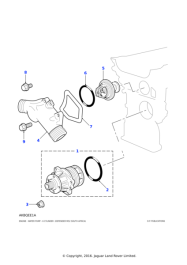 1433828 - Land Rover Pump assembly-engine coolant | Jaguar Land Rover ...