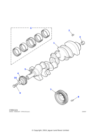 LHG000060 - Land Rover Pulley-crankshaft | Jaguar Land Rover Classic Parts