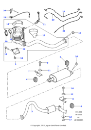 LR032345 - Land Rover Clamp - Exhaust | Jaguar Land Rover Classic Parts