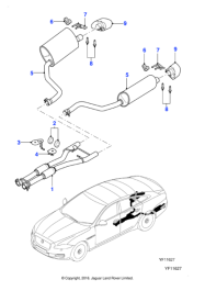 C2D40652 - Jaguar Tailpipe finisher | Jaguar Land Rover Classic Parts