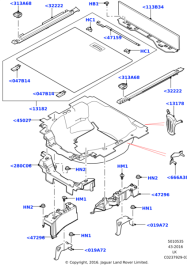 LR052558 - Land Rover Rail - Luggage Compartment - Insert | Jaguar Land ...