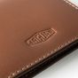 JGLG493BNA - Jaguar Heritage Dynamic Graphic Leather Card Holder - Brown