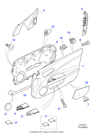 C2P11202LJM - Jaguar Door casing